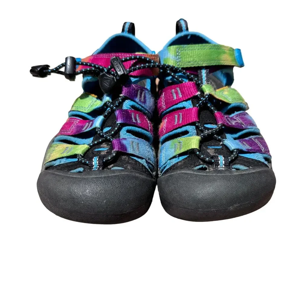 Keen Newport Sandals Tie Dye Sport Hiking Fisherman Multicolor Youth Girl Size 1